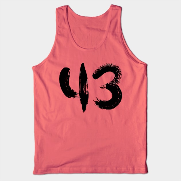 Number 43 Tank Top by Erena Samohai